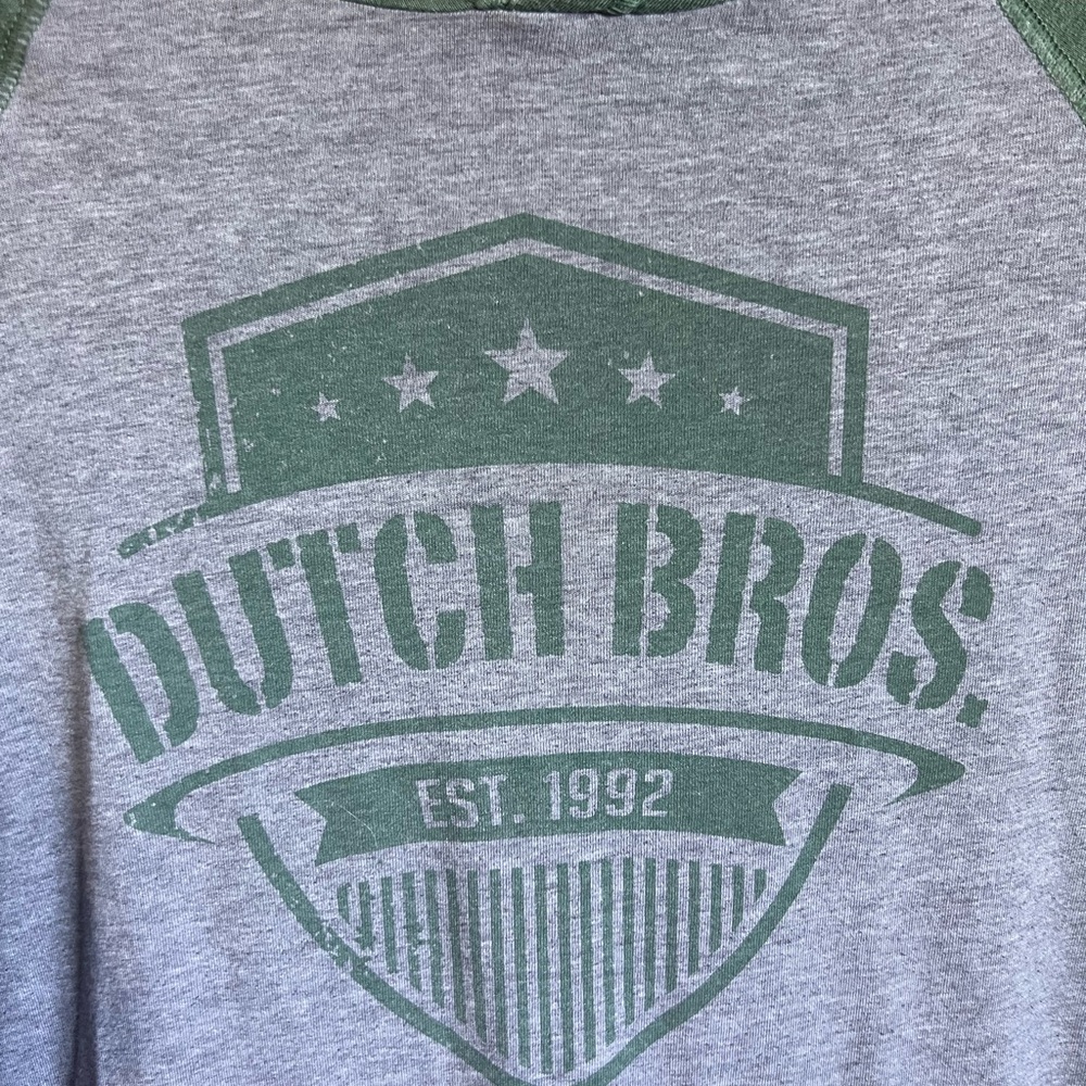 Dutch Bros Green and Gray Hoodie - Picture 2 of 2